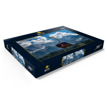 Darstellung des Puzzle Motivs Seilbahn auf die Zugspitze (2962m), Garmisch-Partenkirchen 200 Puzzle Schachtel Ansicht1