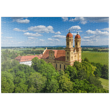 Darstellung des Puzzle Motivs puzzleplate Wallfahrtskirche Schönenberg bei Ellwangen 1000 Puzzle