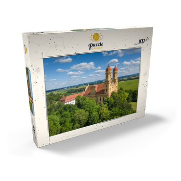 Darstellung des Puzzle Motivs Wallfahrtskirche Schönenberg bei Ellwangen 100 Puzzle Schachtel Ansicht2