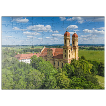 Darstellung des Puzzle Motivs puzzleplate Wallfahrtskirche Schönenberg bei Ellwangen 100 Puzzle