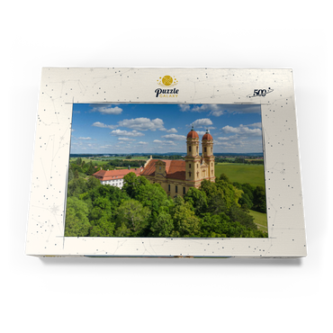 Darstellung des Puzzle Motivs Wallfahrtskirche Schönenberg bei Ellwangen 500 Puzzle Schachtel Ansicht3