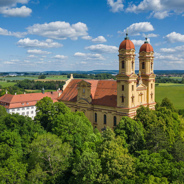 Darstellung des Puzzle Motivs Wallfahrtskirche Schönenberg bei Ellwangen 500 Puzzle 3D Modell