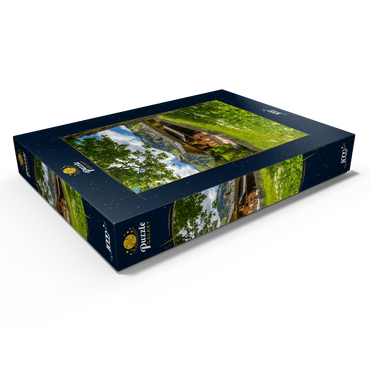 Darstellung des Puzzle Motivs Bergbauernhof in Gerstruben bei Oberstdorf 1000 Puzzle Schachtel Ansicht1