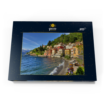 Darstellung des Puzzle Motivs Varenna am Comer See, Provinz Lecco, Lombardei, Italien 1000 Puzzle Schachtel Ansicht3