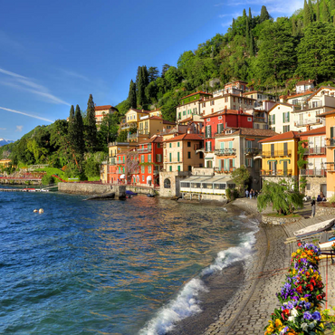 Darstellung des Puzzle Motivs Varenna am Comer See, Provinz Lecco, Lombardei, Italien 200 Puzzle 3D Modell