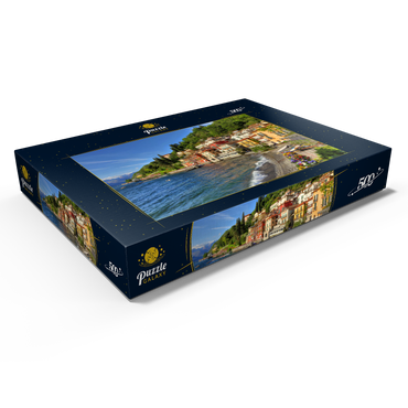 Darstellung des Puzzle Motivs Varenna am Comer See, Provinz Lecco, Lombardei, Italien 500 Puzzle Schachtel Ansicht1