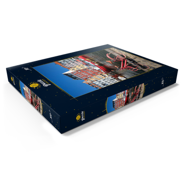 Darstellung des Puzzle Motivs Stichkanal Nyhavn im Stadtteil Frederiksstaden 100 Puzzle Schachtel Ansicht1
