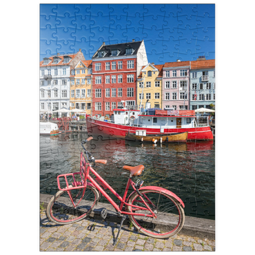 Darstellung des Puzzle Motivs puzzleplate Stichkanal Nyhavn im Stadtteil Frederiksstaden 200 Puzzle