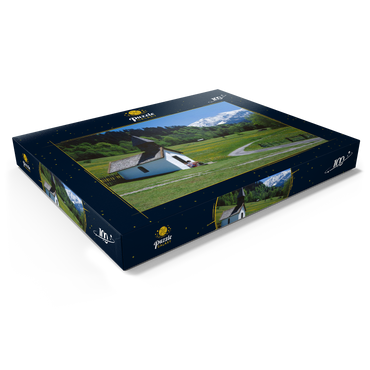 Darstellung des Puzzle Motivs Vordergraseck bei Garmisch-Partenkirchen 100 Puzzle Schachtel Ansicht1