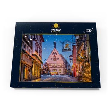 Darstellung des Puzzle Motivs Marktplatz in der Weihnachtszeit 200 Puzzle Schachtel Ansicht3