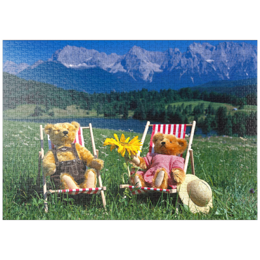 Darstellung des Puzzle Motivs puzzleplate Sonnige Ferien in Oberbayern, Deutschland 1000 Puzzle