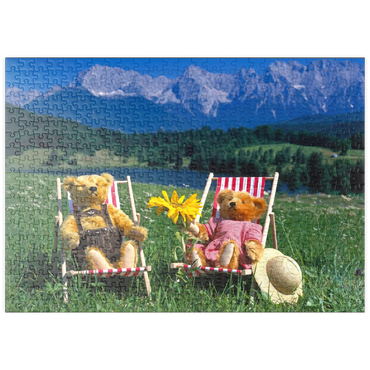 Darstellung des Puzzle Motivs puzzleplate Sonnige Ferien in Oberbayern, Deutschland 500 Puzzle