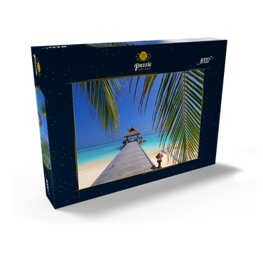 Darstellung des Puzzle Motivs Nord-Male-Atoll, Malediven 1000 Puzzle Schachtel Ansicht2
