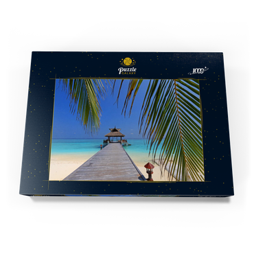 Darstellung des Puzzle Motivs Nord-Male-Atoll, Malediven 1000 Puzzle Schachtel Ansicht3