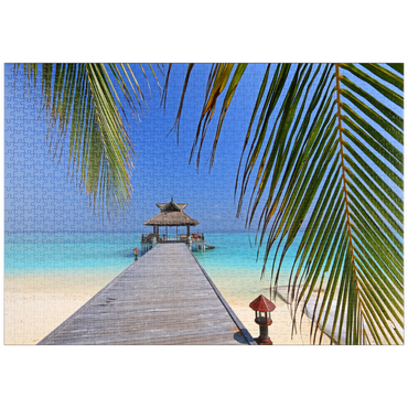 Darstellung des Puzzle Motivs puzzleplate Nord-Male-Atoll, Malediven 1000 Puzzle