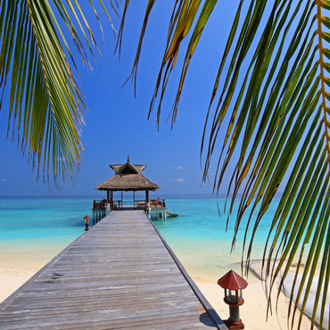 Darstellung des Puzzle Motivs Nord-Male-Atoll, Malediven 1000 Puzzle 3D Modell