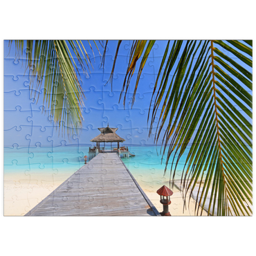 Darstellung des Puzzle Motivs puzzleplate Nord-Male-Atoll, Malediven 100 Puzzle