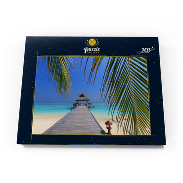 Darstellung des Puzzle Motivs Nord-Male-Atoll, Malediven 200 Puzzle Schachtel Ansicht3