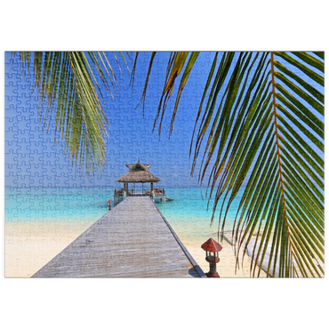 Darstellung des Puzzle Motivs puzzleplate Nord-Male-Atoll, Malediven 500 Puzzle