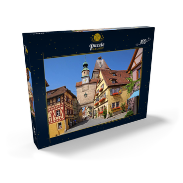 Darstellung des Puzzle Motivs Rödergasse mit Markusturm und Röderbogen 100 Puzzle Schachtel Ansicht2