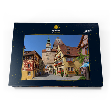 Darstellung des Puzzle Motivs Rödergasse mit Markusturm und Röderbogen 500 Puzzle Schachtel Ansicht3