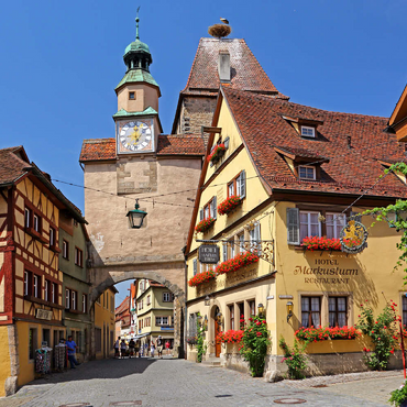 Darstellung des Puzzle Motivs Rödergasse mit Markusturm und Röderbogen 500 Puzzle 3D Modell