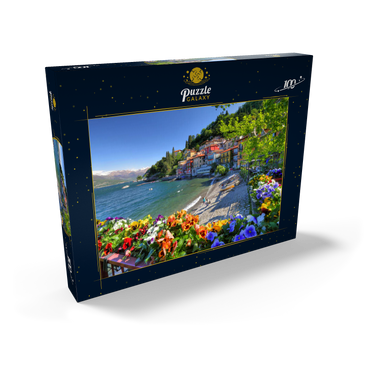 Darstellung des Puzzle Motivs Varenna am Comer See, Lombardei, Italien 100 Puzzle Schachtel Ansicht2