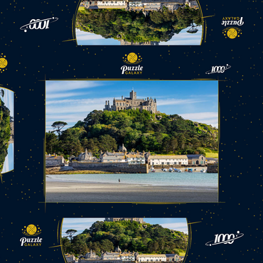 Darstellung des Puzzle Motivs St Michael's Mount, Marazion bei Penzance, Penwith Peninsula, Cornwall 1000 Puzzle Schachtel 3D Modell
