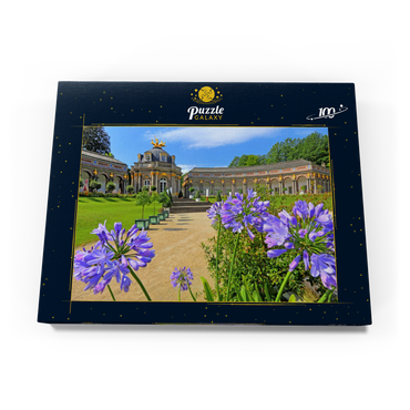 Darstellung des Puzzle Motivs Orangerie und Sonnentempel der Eremitage, Bayreuth, Oberfranken 100 Puzzle Schachtel Ansicht3