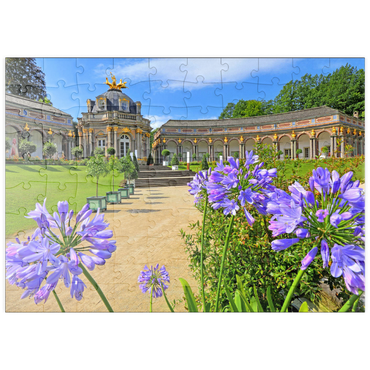 Darstellung des Puzzle Motivs puzzleplate Orangerie und Sonnentempel der Eremitage, Bayreuth, Oberfranken 100 Puzzle