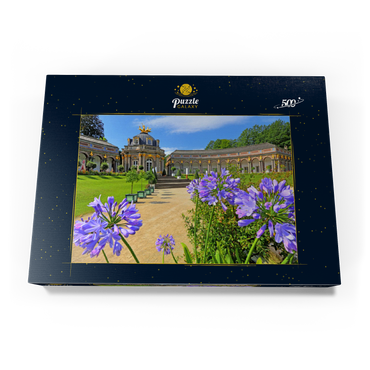 Darstellung des Puzzle Motivs Orangerie und Sonnentempel der Eremitage, Bayreuth, Oberfranken 500 Puzzle Schachtel Ansicht3