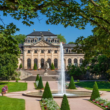 Darstellung des Puzzle Motivs Orangerie im Schlossgarten, Schlosspark 200 Puzzle 3D Modell