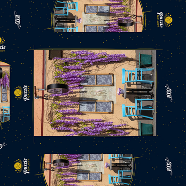 Darstellung des Puzzle Motivs Cafe in Deggendorf 1000 Puzzle Schachtel 3D Modell