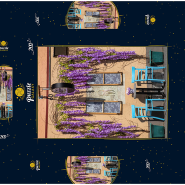 Darstellung des Puzzle Motivs Cafe in Deggendorf 200 Puzzle Schachtel 3D Modell