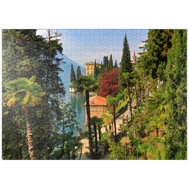 Darstellung des Puzzle Motivs puzzleplate Botanischer Garten der Villa Monastero, Comer See, Italien 1000 Puzzle