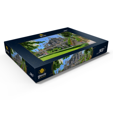 Darstellung des Puzzle Motivs Gartenterrassen im Park des Palazzo Borromeo auf der Isola Bella bei Stresa, Lago Maggiore 500 Puzzle Schachtel Ansicht1