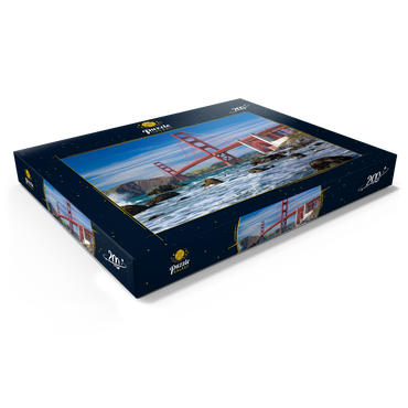 Darstellung des Puzzle Motivs San Francisco Bay und Golden Gate Bridge, San Francisco, Kalifornien, USA 200 Puzzle Schachtel Ansicht1