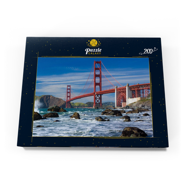 Darstellung des Puzzle Motivs San Francisco Bay und Golden Gate Bridge, San Francisco, Kalifornien, USA 200 Puzzle Schachtel Ansicht3