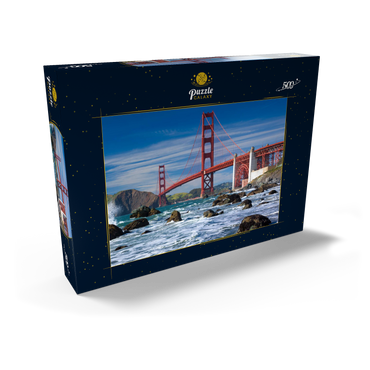 Darstellung des Puzzle Motivs San Francisco Bay und Golden Gate Bridge, San Francisco, Kalifornien, USA 500 Puzzle Schachtel Ansicht2