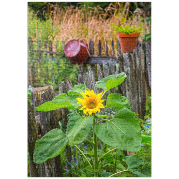Darstellung des Puzzle Motivs puzzleplate Bauerngarten am Forsthaus Adlgaß in Inzell, Oberbayern 1000 Puzzle