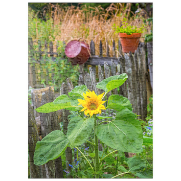 Darstellung des Puzzle Motivs puzzleplate Bauerngarten am Forsthaus Adlgaß in Inzell, Oberbayern 200 Puzzle
