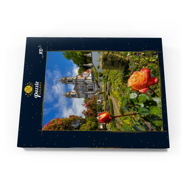 Darstellung des Puzzle Motivs Wallfahrtskirche Bom Jesus do Monte bei Braga, Region Norte, Portugal 100 Puzzle Schachtel Ansicht3