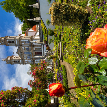 Darstellung des Puzzle Motivs Wallfahrtskirche Bom Jesus do Monte bei Braga, Region Norte, Portugal 500 Puzzle 3D Modell