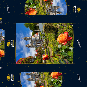 Darstellung des Puzzle Motivs Wallfahrtskirche Bom Jesus do Monte bei Braga, Region Norte, Portugal 500 Puzzle Schachtel 3D Modell