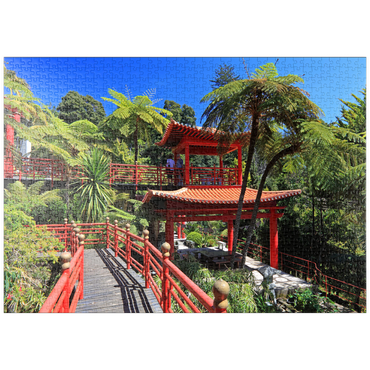 Darstellung des Puzzle Motivs puzzleplate Japanischer Pavillon, Insel Madeira, Portugal 1000 Puzzle