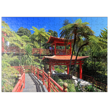 Darstellung des Puzzle Motivs puzzleplate Japanischer Pavillon, Insel Madeira, Portugal 200 Puzzle