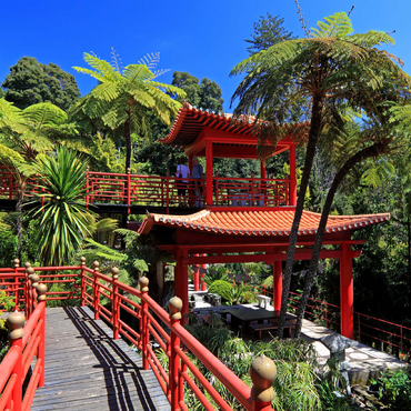 Darstellung des Puzzle Motivs Japanischer Pavillon, Insel Madeira, Portugal 200 Puzzle 3D Modell