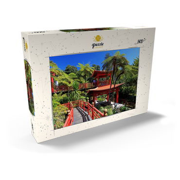 Darstellung des Puzzle Motivs Japanischer Pavillon, Insel Madeira, Portugal 500 Puzzle Schachtel Ansicht2