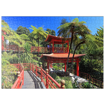 Darstellung des Puzzle Motivs puzzleplate Japanischer Pavillon, Insel Madeira, Portugal 500 Puzzle