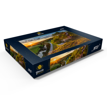 Darstellung des Puzzle Motivs Felsenformation zwölf Apostel im Altmühltal bei Solnhofen 1000 Puzzle Schachtel Ansicht1